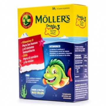 Mollers Omega 3 45 Gominolas