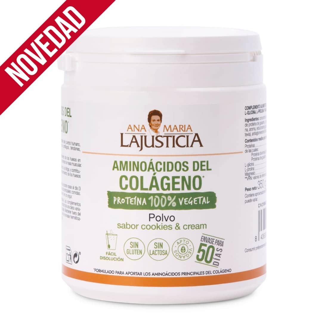 Ana María Lajusticia Aminoácidos del colágeno cookies and cream 350g