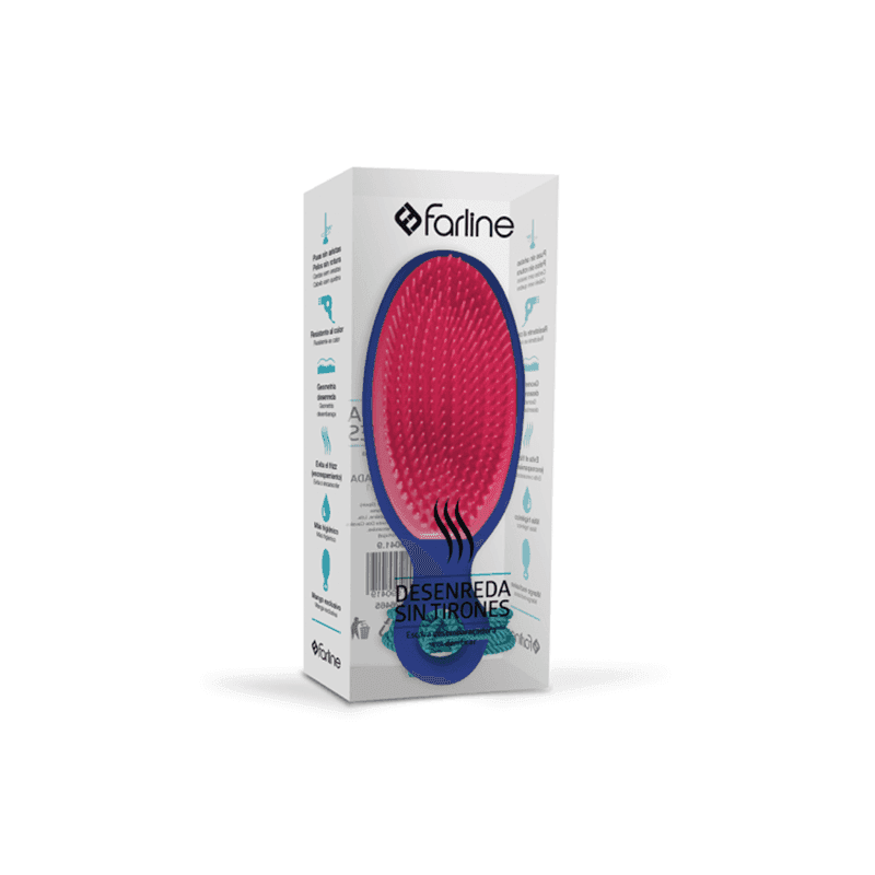 Farline Cepillo Desenredante Azul 1ud